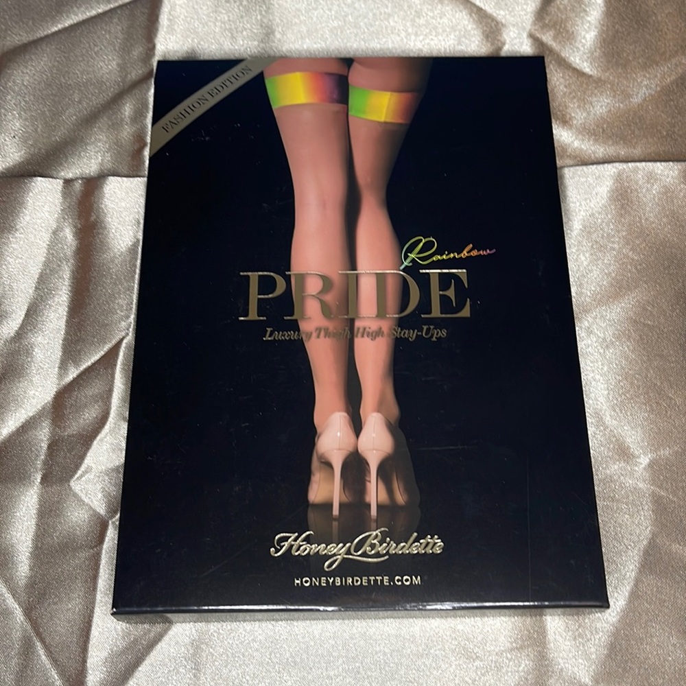 Honey Birdette Pride Rainbow Stockings